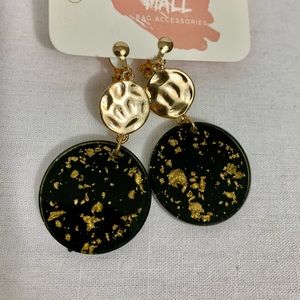 round plastic earrings